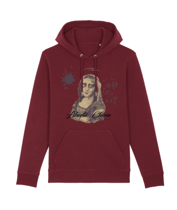 Liberté Chérie™ | Sweat À Capuche Féministe Bio Mona Lisa la livraison gratuite