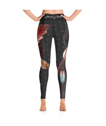 Liberté Chérie™ | Legging Yoga Féministe Sacheen Littlefeather Noir est présent 