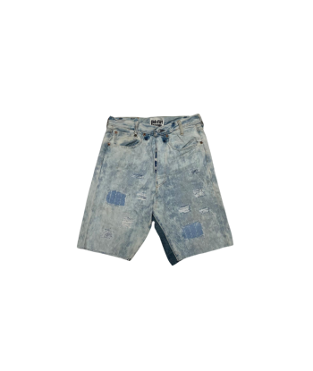 Short CLUB D'ART SAUVAGE faded blue patch de l' environnement