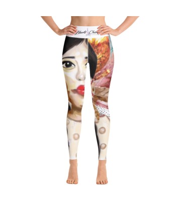 Liberté Chérie™ | Legging Yoga Féministe Sacheen Littlefeather Blanc prix