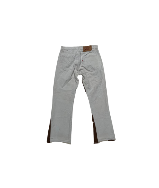 Jean CLUB D'ART SAUVAGE Blanc/Marron Flared online