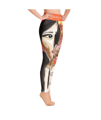 Liberté Chérie™ | Legging Yoga Féministe Sacheen Littlefeather Orange offre 