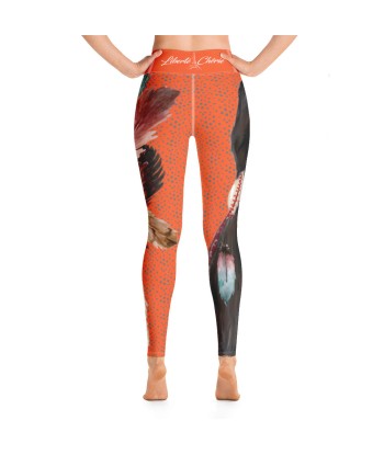 Liberté Chérie™ | Legging Yoga Féministe Sacheen Littlefeather Orange offre 