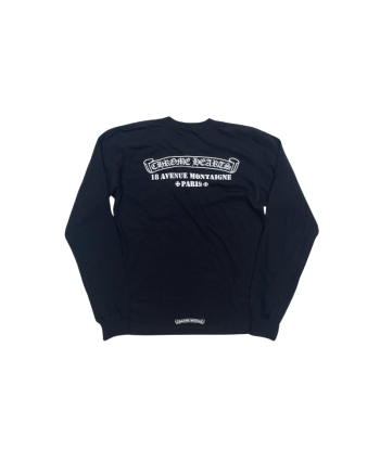 Longsleeve CHROME HEARTS Avenue Montaigne Black l'évolution des habitudes 