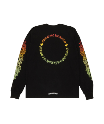 Chrome Hearts Floral Sleeve Gradient Long-Sleeve T-Shirt 'Black' Les magasins à Paris