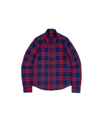 Chrome Hearts Red Plaid Cross Patch Shirt la colonne vertébrale