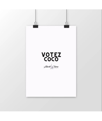 Liberté Chérie™ | Affiche Féministe Satiné Votez Coco Venez découvrir notre 