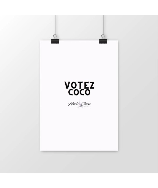 Liberté Chérie™ | Affiche Féministe Satiné Votez Coco Venez découvrir notre 