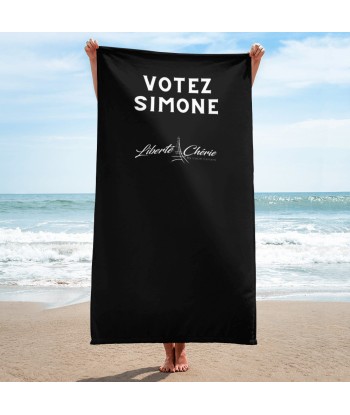 Liberté Chérie™ | Serviette Féministe Votez Simone Noire Livraison rapide