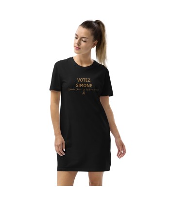 Liberté Chérie™ | Robe T-Shirt Féministe Brodée Votez Simone pas cher chine