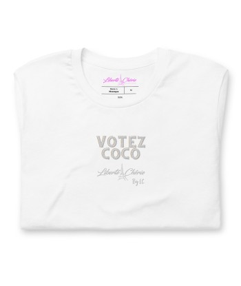 Liberté Chérie™ | T-shirt Féministe Brodé Unisexe Votez Coco Le MVP de beaucoup