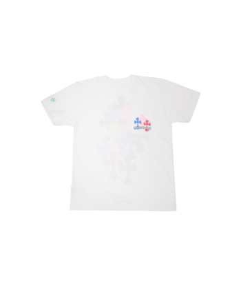 T-shirt Chrome Hearts croix gothiques Multi Color White solde