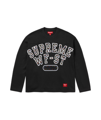 Supreme longsleeve Rhinestone Black en ligne des produits 