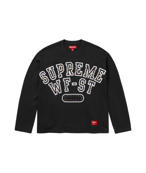 Supreme longsleeve Rhinestone Black en ligne des produits 