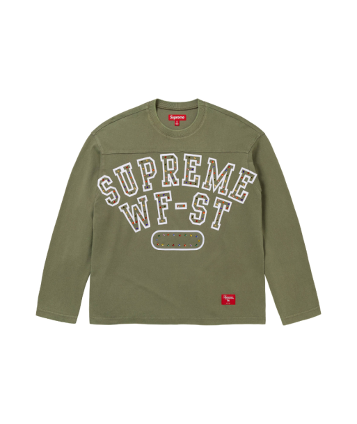 Supreme longsleeve Rhinestone Olive 2024