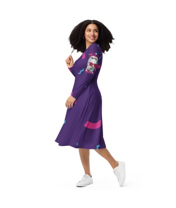 Liberté Chérie™ | Robe Féministe Midi Simone 90' Purple plus qu'un jeu 