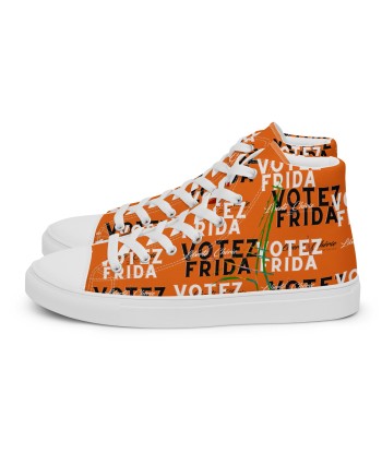 Liberté Chérie™ | Baskets Féministes Hautes En Toile Homme Votez Frida Orange shop