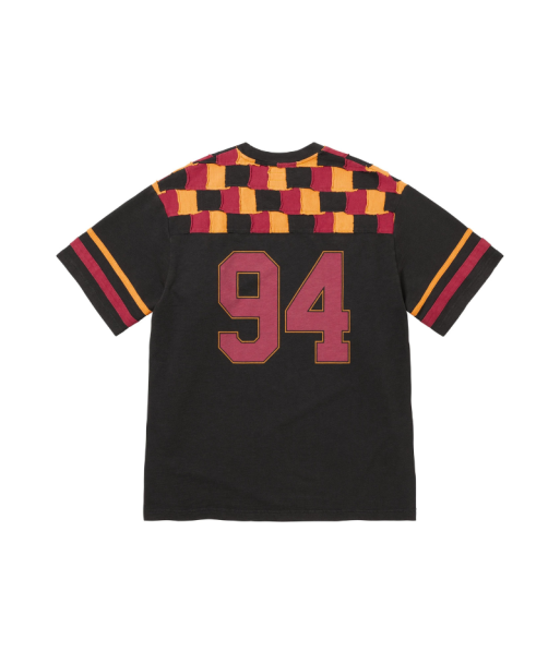 Football Top SUPREME Patchwork Yoke Black Livraison rapide