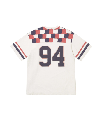 Football Top SUPREME Patchwork Yoke White le des métaux précieux