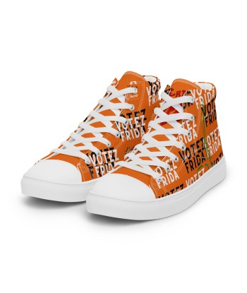 Liberté Chérie™ | Baskets Féministes Hautes En Toile Homme Votez Frida Orange shop