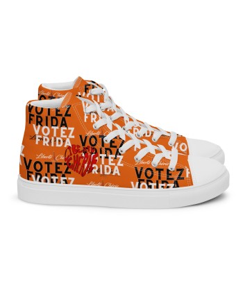 Liberté Chérie™ | Baskets Féministes Hautes En Toile Homme Votez Frida Orange shop