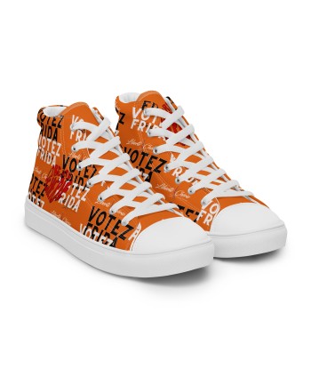 Liberté Chérie™ | Baskets Féministes Hautes En Toile Homme Votez Frida Orange shop