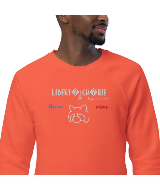 Liberté Chérie™ | Sweat Féministe Bio Raglan Être Soi-Même Panda de pas cher