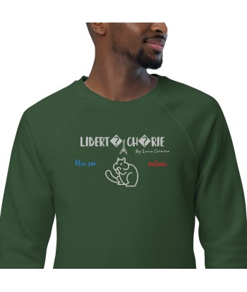 Liberté Chérie™ | Sweat Féministe Bio Raglan Être Soi-Même Écureuil Livraison rapide