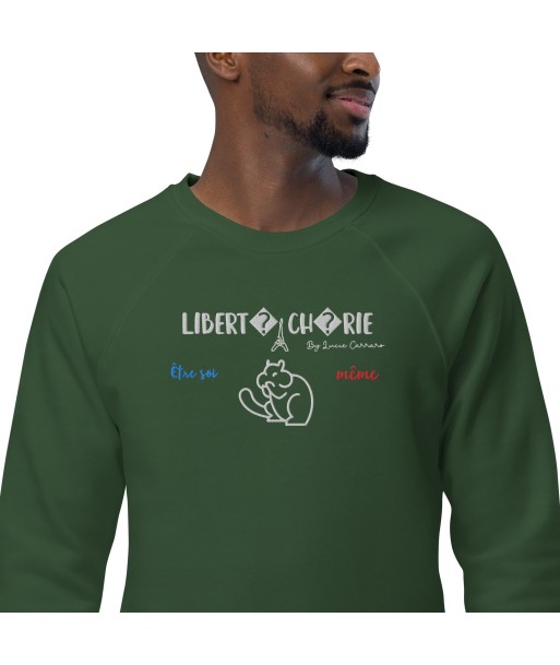 Liberté Chérie™ | Sweat Féministe Bio Raglan Être Soi-Même Écureuil Livraison rapide