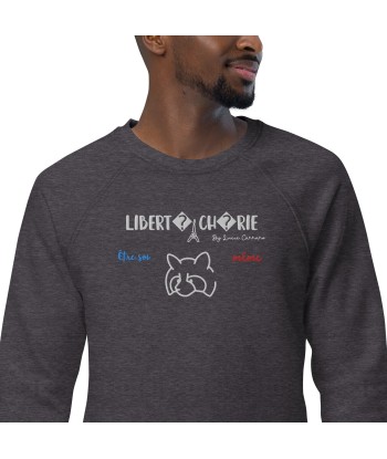 Liberté Chérie™ | Sweat Féministe Bio Raglan Être Soi-Même Panda de pas cher