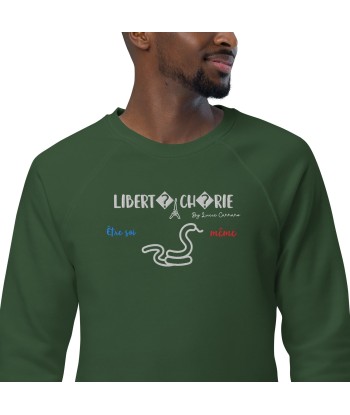 Liberté Chérie™ | Sweat Féministe Bio Raglan Être Soi-Même Serpent pour bénéficier 