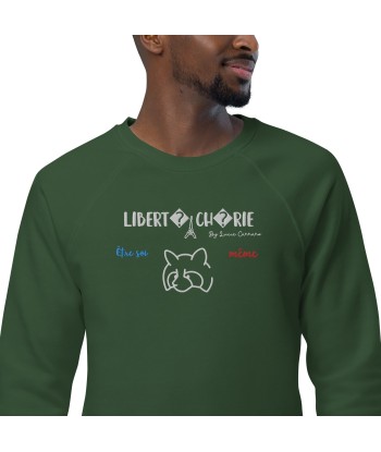 Liberté Chérie™ | Sweat Féministe Bio Raglan Être Soi-Même Panda de pas cher