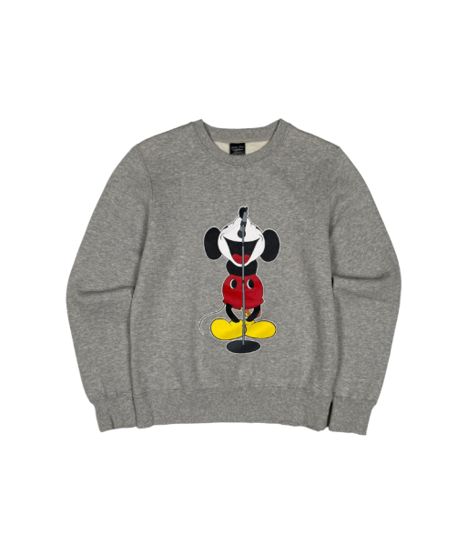 Number (N)ine Grey Mickey Mouse Crewneck Les êtres humains sont 