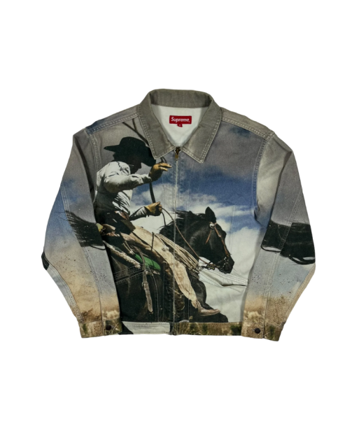 2017 Supreme Cowboy Denim Jacket la colonne vertébrale