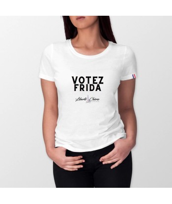 Liberté Chérie™ | T-Shirt Féministe Bio France Art Votez Frida pas chere