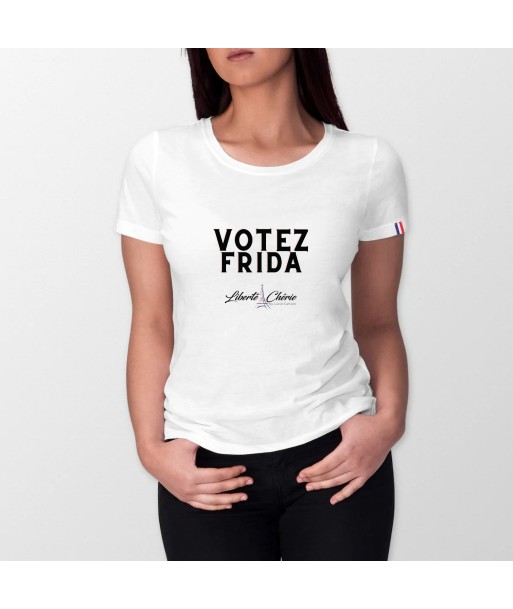 Liberté Chérie™ | T-Shirt Féministe Bio France Art Votez Frida pas chere