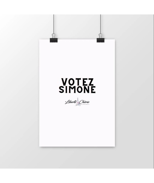 Liberté Chérie™ | Affiche Féministe Mat Votez Simone en stock