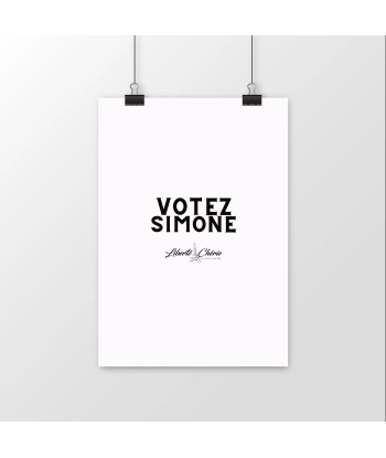 Liberté Chérie™ | Affiche Féministe Satinée Votez Simone Profitez des Offres !