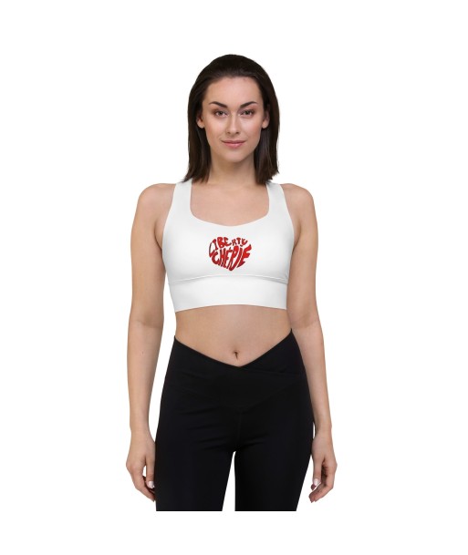 Liberté Chérie™ | Brassière de Sport Féministe Mon Coeur Edition Blanche Toutes les collections ici