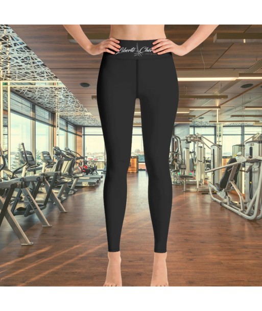 Liberté Chérie™ | Legging Féministe Technique Noir Signature Liberté Chérie Pour