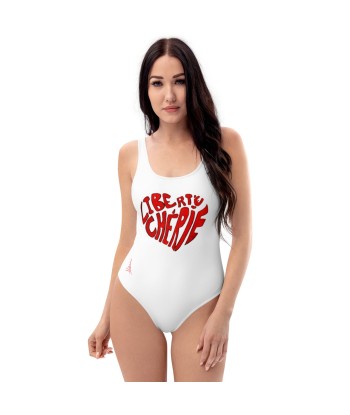 Liberté Chérie™ | Maillot De Bain Féministe Une Pièce Mon Coeur Blanc Fin de série