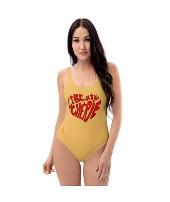 Liberté Chérie™ | Maillot De Bain Féministe Une Pièce Mon Coeur Gold français