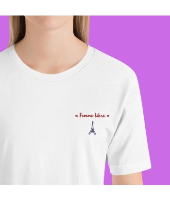 Liberté Chérie™ | T-shirt Féministe Engagé Brodé Femme Libre en linge