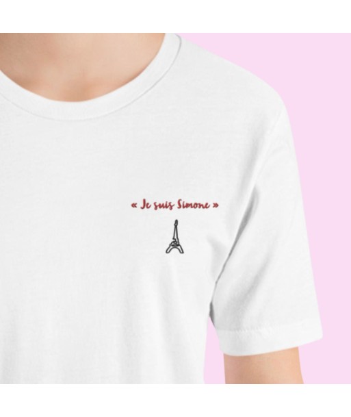 Liberté Chérie™ | T-shirt Féministe Engagé Brodé Je Suis Simone paiement sécurisé