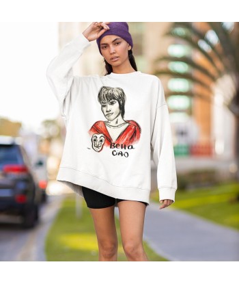 Liberté Chérie™ | Sweat Féministe Bio Bella Ciao Tokyo la colonne vertébrale