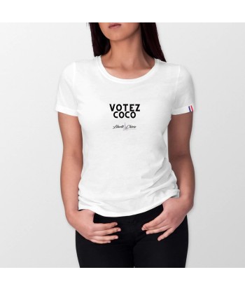 Liberté Chérie™ | T-Shirt Féministe Bio France Art Votez Coco la chaussure