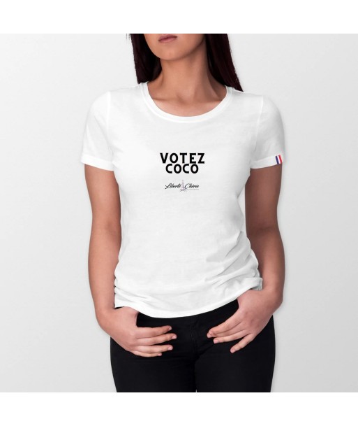 Liberté Chérie™ | T-Shirt Féministe Bio France Art Votez Coco la chaussure