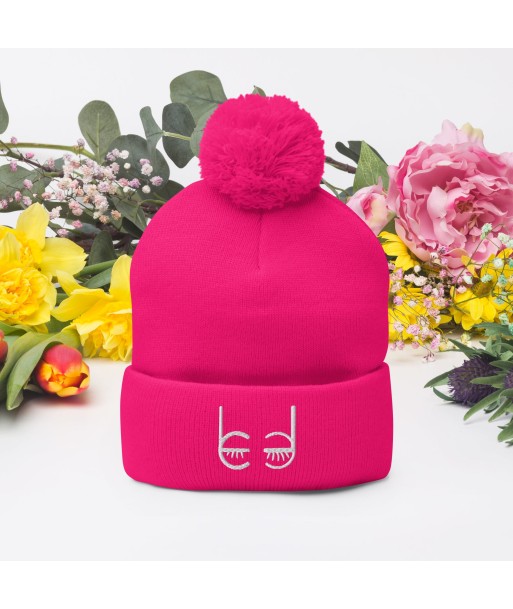 Liberté Chérie™ | Bonnet Féministe À Pompon Acrylique Tricot Double Liberté Chérie livraison gratuite