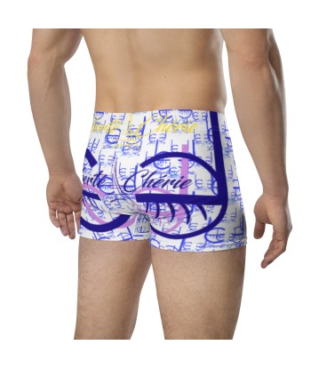 Liberté Chérie™ | Boxer Féministe Monogram Lc By Lc Bleu livraison et retour toujours gratuits