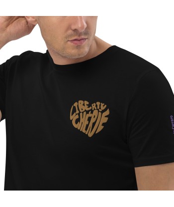 Liberté Chérie™ | T-Shirt Féministe Manches Courtes Brodé Mon Coeur pour bénéficier 